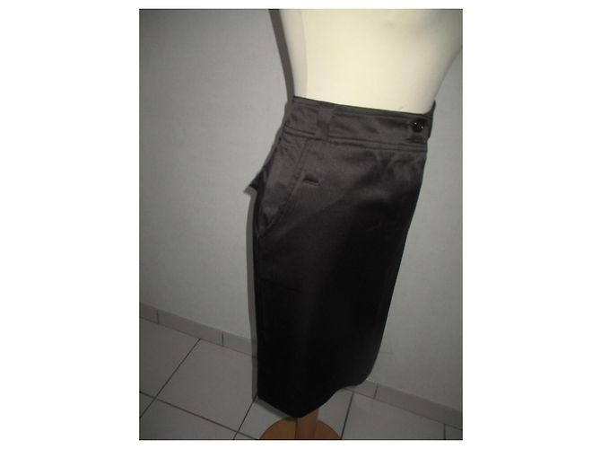 Autre Marque Falda Lulumary de algodón negra Talla 42 Negro - vista 3
