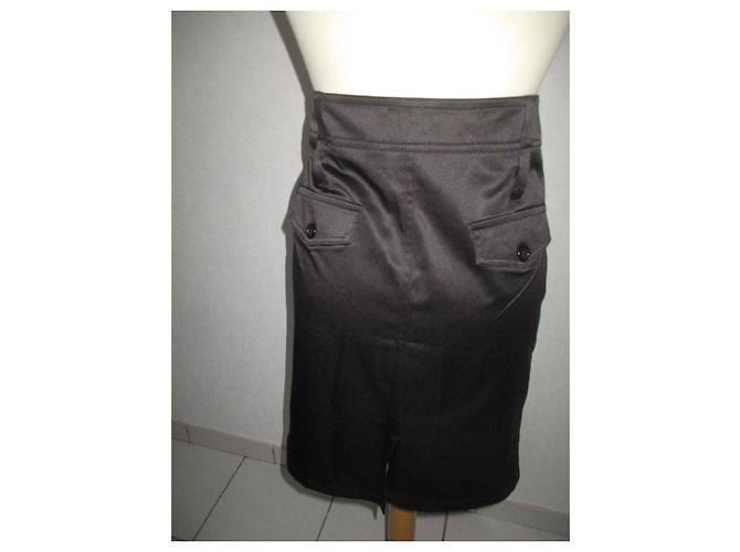 Autre Marque Falda Lulumary de algodón negra Talla 42 Negro - vista 4
