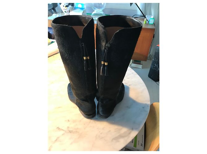Botas Armani de piel negra talla 39 Negro - vista 3