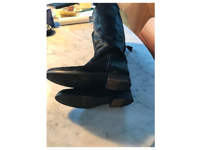 Botas Armani de piel negra talla 39 Negro - vista 5