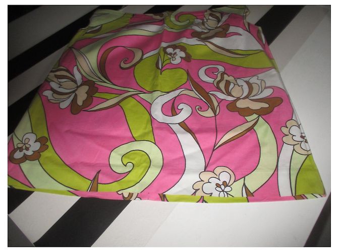 Autre Marque Falda Spy Monté Carlo de algodón con flores rosa Multicolor - vista 4
