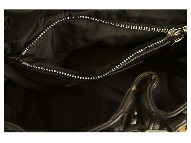 Zaino Alexander Wang Marti in tela con stampa leopardata in pelle nera - vista 7