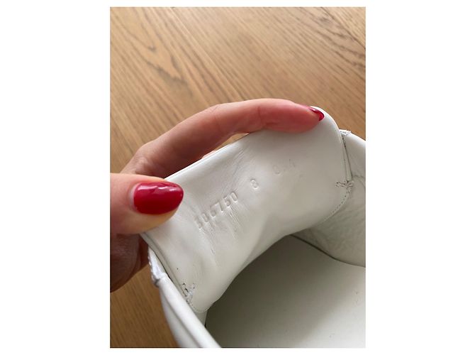 Sneakers basse Gucci Ace in pelle bianca Bianco - vista 5