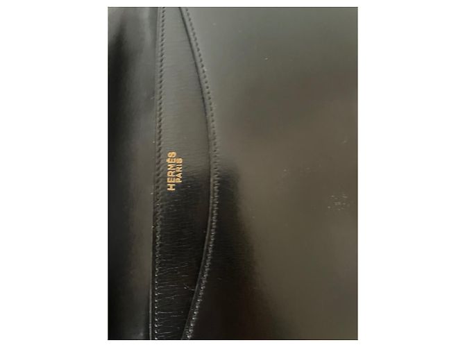 Hermès Borsa Hermes Ring in pelle box nera Nero - vista 7