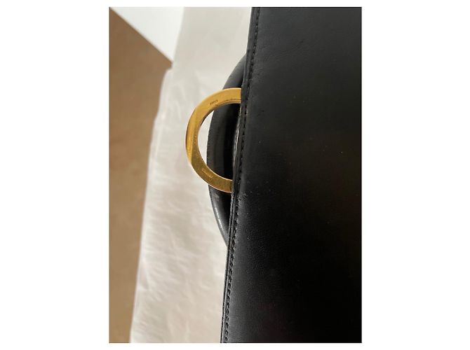 Hermès Borsa Hermes Ring in pelle box nera Nero - vista 8