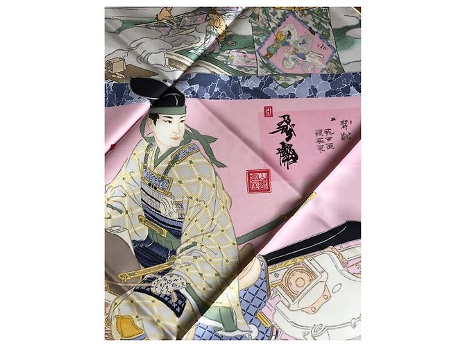 Square Hermès Les Artisans d'Hermès neu 90cm 100% Pink - Ansicht 2