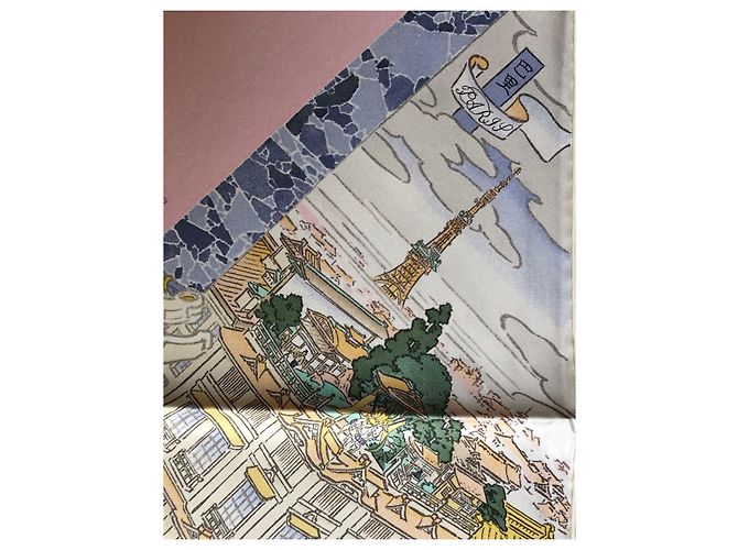 Square Hermès Les Artisans d'Hermès neu 90cm 100% Pink - Ansicht 8