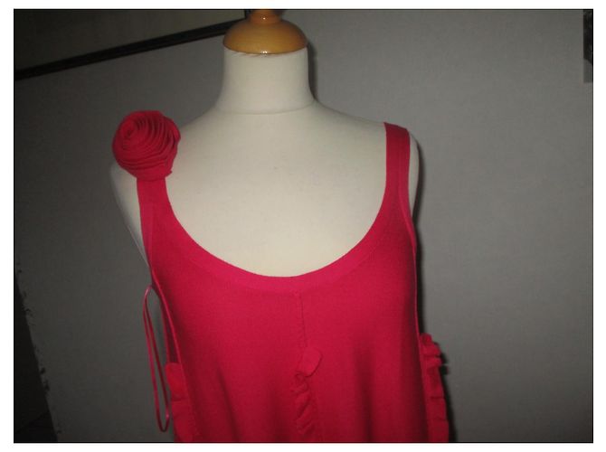 Vestido de Sonia Rykiel pour H&M de algodón fucsia - vista 3