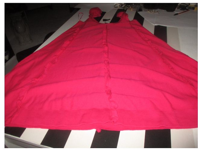 Vestido de Sonia Rykiel pour H&M de algodón fucsia - vista 6