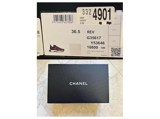 Sneakers Classiche CHANEL in Avorio Bianco - vista 11
