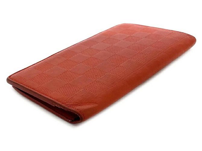 Louis Vuitton Portefeuille Brazza Rosso - vista 3