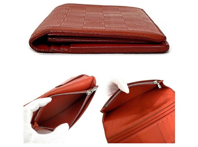 Louis Vuitton Portefeuille Brazza Rosso - vista 6