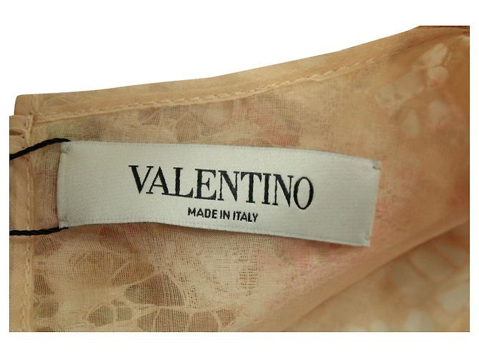 Top in Pizzo Valentino in Cotone Multicolor Stampa python - vista 4