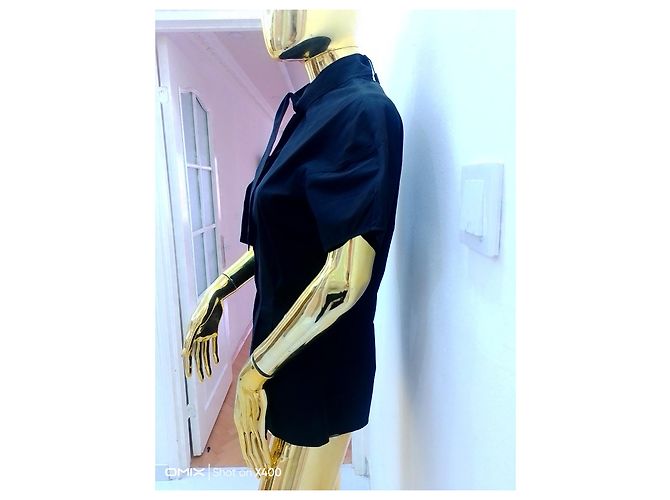 Yves Saint Laurent #yvessaintlorent#nero#camicia#38#36#s#m - vista 4