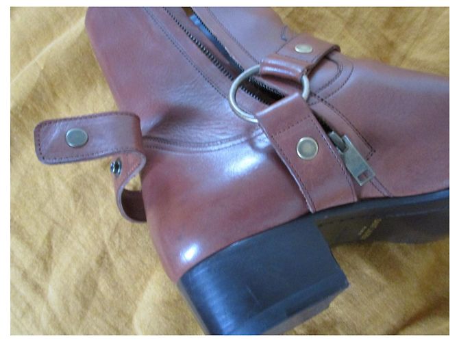 Saint Laurent Stivali Wyatt Harness, Pointure 46. Marrone - vista 4