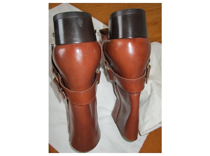 Saint Laurent Stivali Wyatt Harness, Pointure 46. Marrone - vista 5