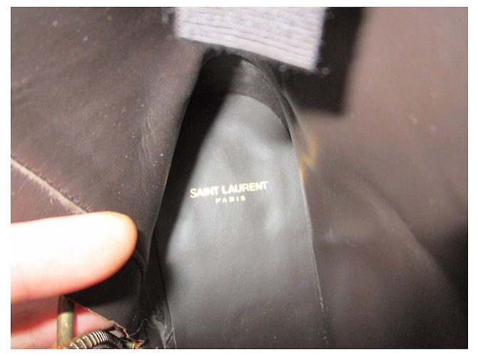 Saint Laurent Stivali Wyatt Harness, Pointure 46. Marrone - vista 6