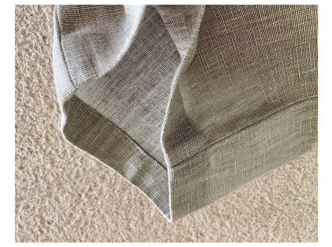 Light khaki raw linen chinos Adolfo Dominguez T.46 - view 8