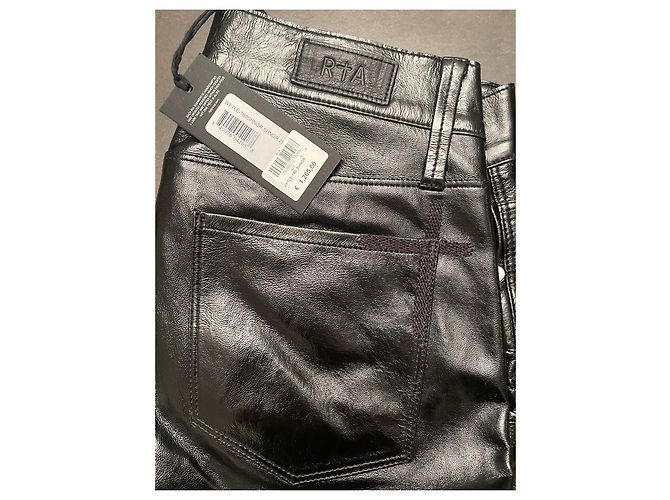 Pantalones RTA de charol negro - vista 5