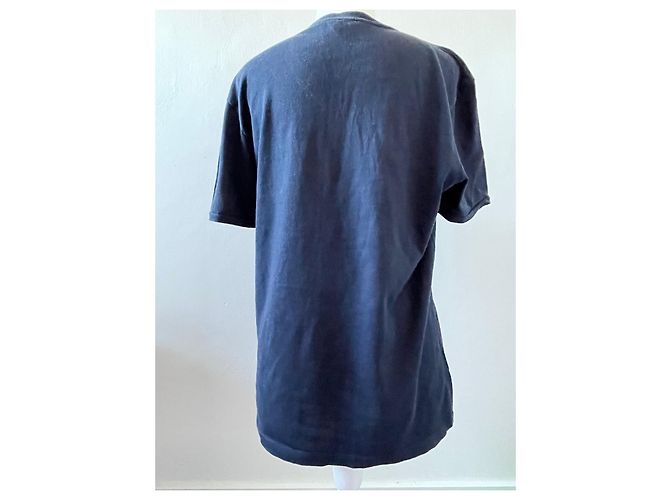 T-shirt Gucci in cotone blu navy da uomo - vista 4