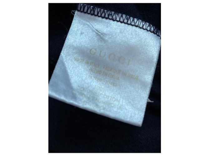 T-shirt Gucci in cotone blu navy da uomo - vista 6