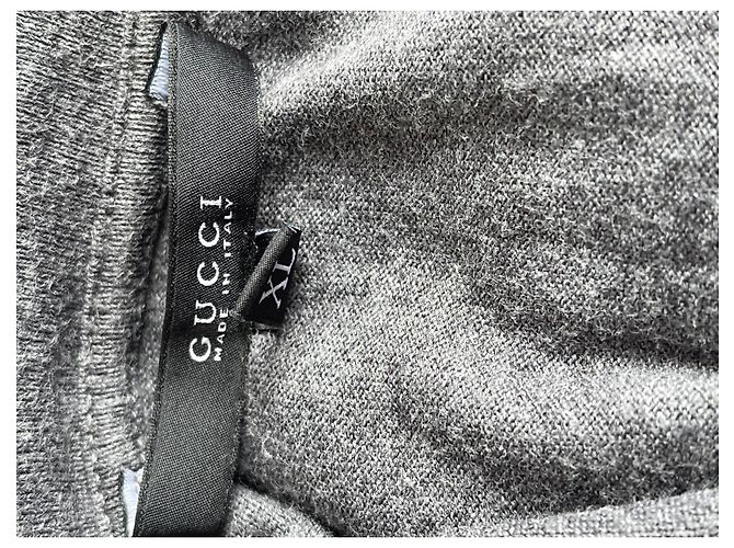 T-shirt Gucci in cotone grigio da uomo - vista 4