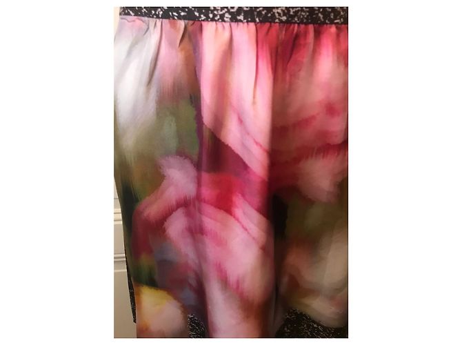 Paule Ka silk patterned short skirt multicolore Multiple colors - view 2