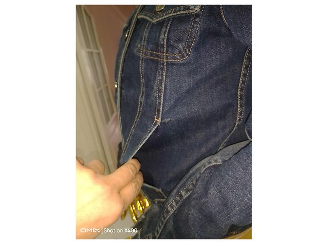 #gucci#chaqueta#jeans#abrigo#38#36#milisegundo Azul marino - vista 12