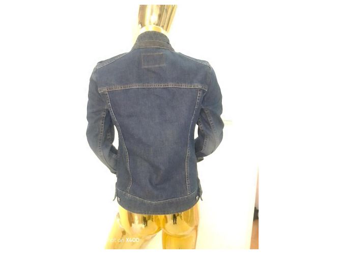 #gucci#chaqueta#jeans#abrigo#38#36#milisegundo Azul marino - vista 4