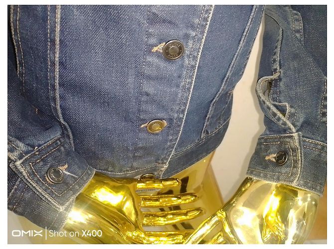 #gucci#chaqueta#jeans#abrigo#38#36#milisegundo Azul marino - vista 5