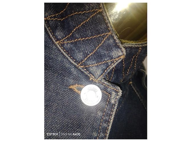 #gucci#chaqueta#jeans#abrigo#38#36#milisegundo Azul marino - vista 6