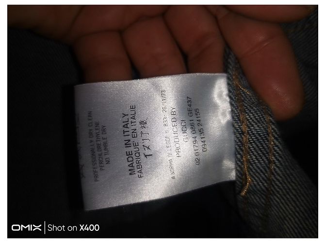 #gucci#chaqueta#jeans#abrigo#38#36#milisegundo Azul marino - vista 8