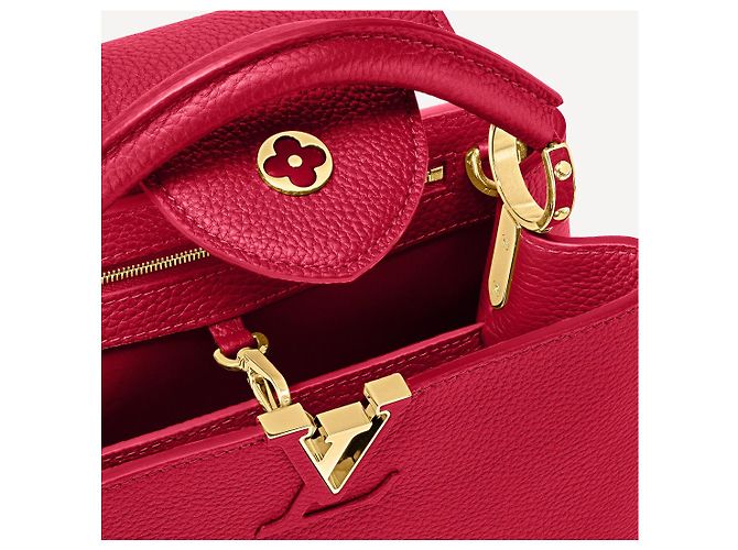Louis Vuitton LV Capucines BB rosso scarlatto - vista 5
