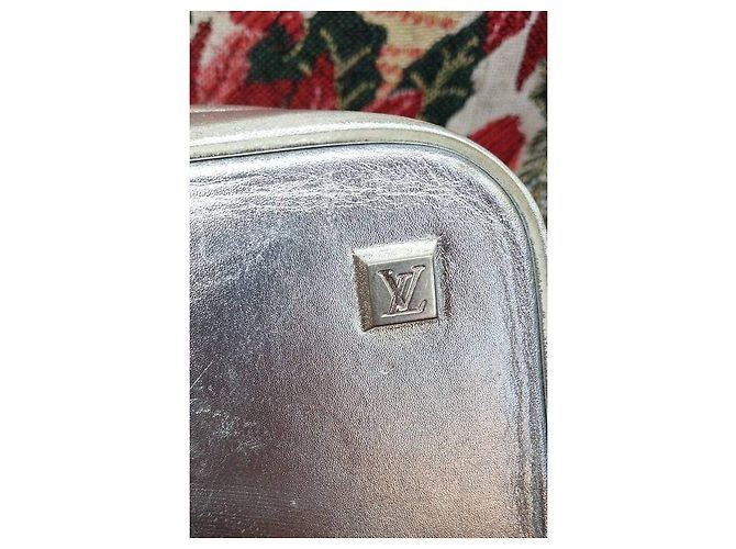Borsa a mano Louis Vuitton Lockit in pelle metallizzata Metallico - vista 5