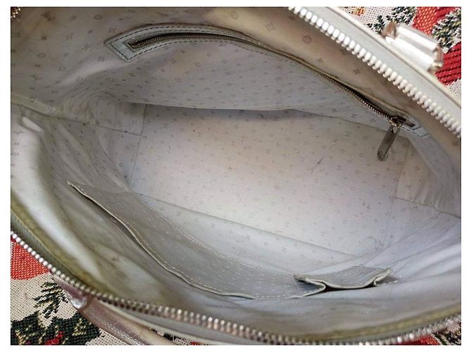 Borsa a mano Louis Vuitton Lockit in pelle metallizzata Metallico - vista 9