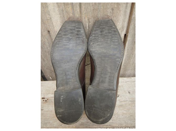 Santoni Chukka Boots Dark Brown Leather 41 - view 6