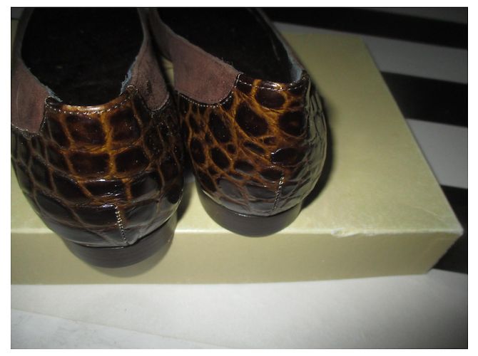 Autre Marque Mocassins Gardenia Marron en Daim 37 Marron foncé - vue 3
