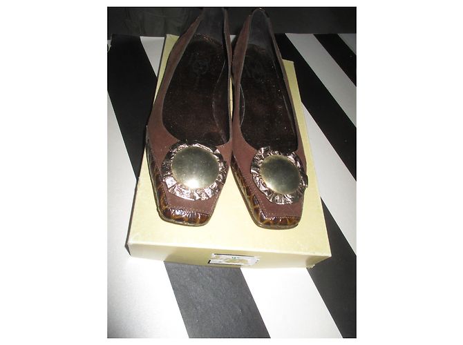 Autre Marque Mocassins Gardenia Marron en Daim 37 Marron foncé - vue 5