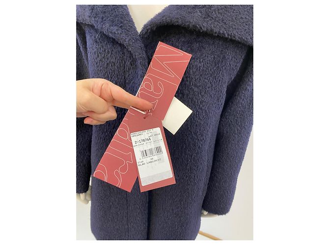 Abrigo Max Mara Studio de alpaca azul oscuro - vista 10