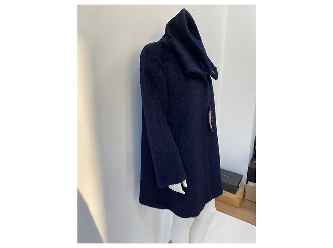 Abrigo Max Mara Studio de alpaca azul oscuro - vista 4