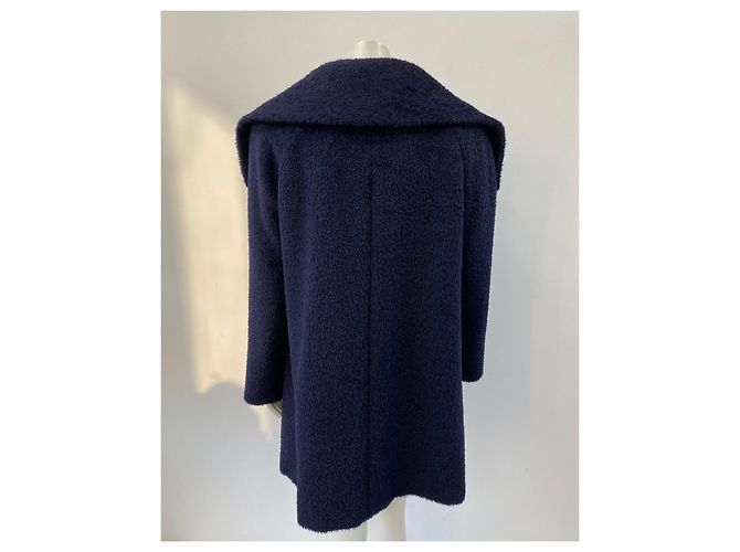 Abrigo Max Mara Studio de alpaca azul oscuro - vista 5