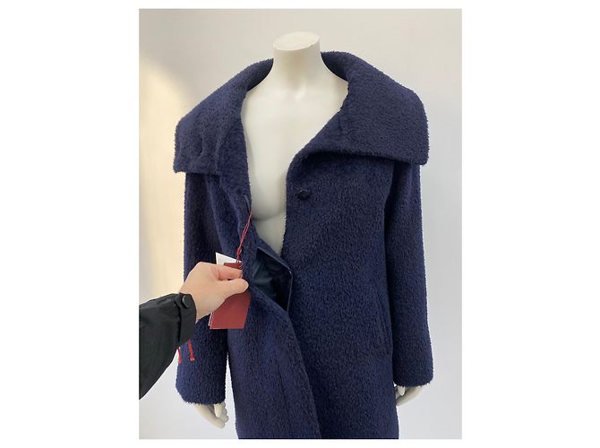 Abrigo Max Mara Studio de alpaca azul oscuro - vista 6