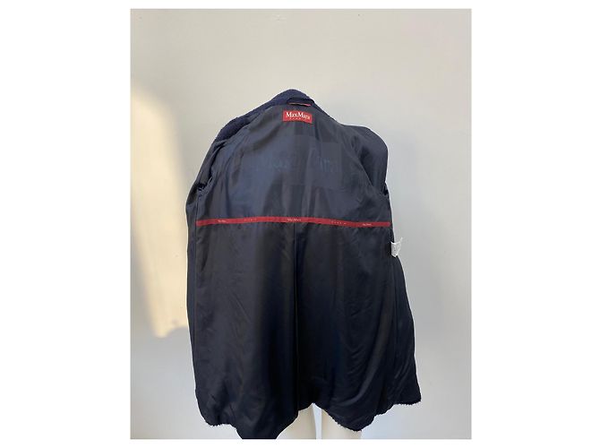 Abrigo Max Mara Studio de alpaca azul oscuro - vista 7