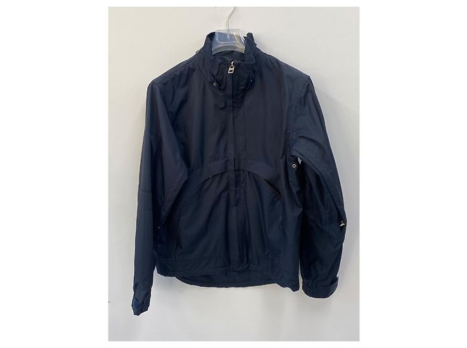 Burberry Jaqueta corta vento e de chuva azul algodão - vista 2