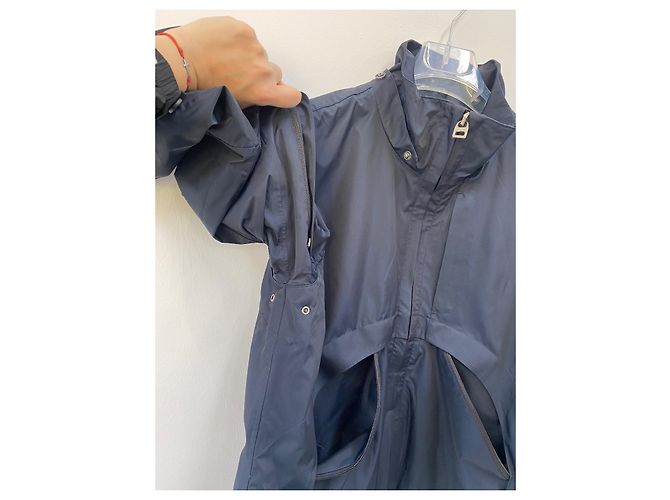 Burberry Jaqueta corta vento e de chuva azul algodão - vista 7