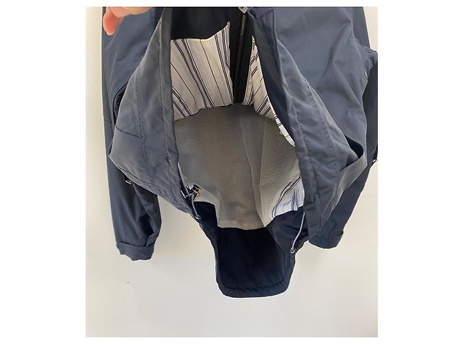 Burberry Jaqueta corta vento e de chuva azul algodão - vista 8