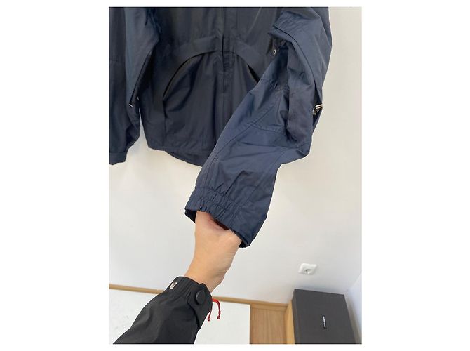 Burberry Jaqueta corta vento e de chuva azul algodão - vista 9