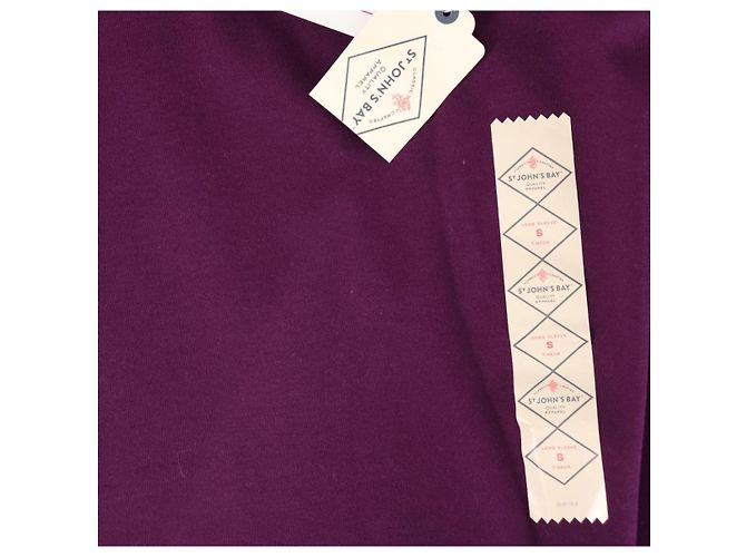 Autre Marque St John's Bay Polo Pullover Lila Baumwolle Größe S - Ansicht 3