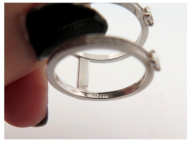 ANILLO REPOSSI HARVEST TAMAÑO PARALELO 55 ORO BLANCO 18k Anillo de oro blanco Plata - vista 4