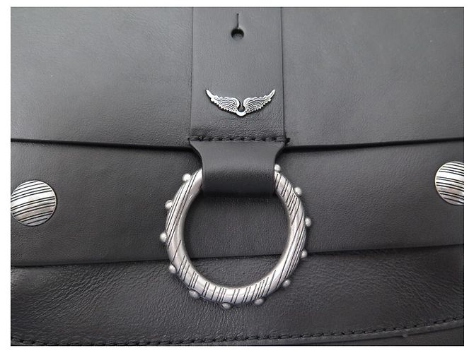 NUOVA BORSA A MANO ZADIG & VOLTAIRE X KATE MOSS BORSA A TRACOLLA UMA NERA - vista 4